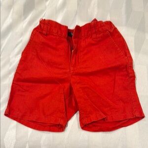 Janie and Jack Vibrant Red Boy flat  Front Shorts